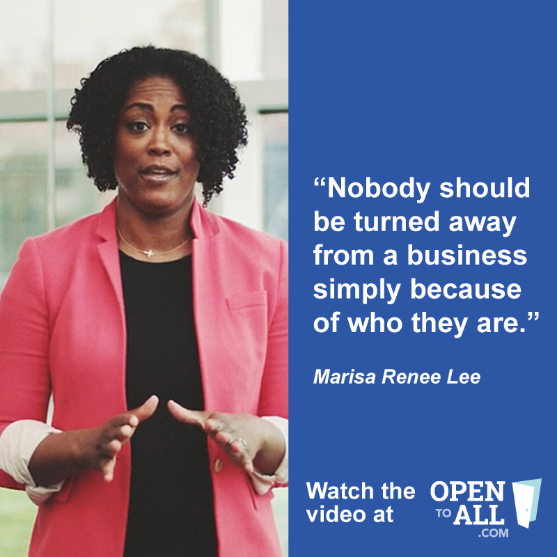 Check out the Open To All campaign to learn more about the importance of our nation’s nondiscrimination laws—and the principle that when businesses open their doors to the public, they should be #OpentoAll via @OpentoAllofUS www.OpenToAll.com