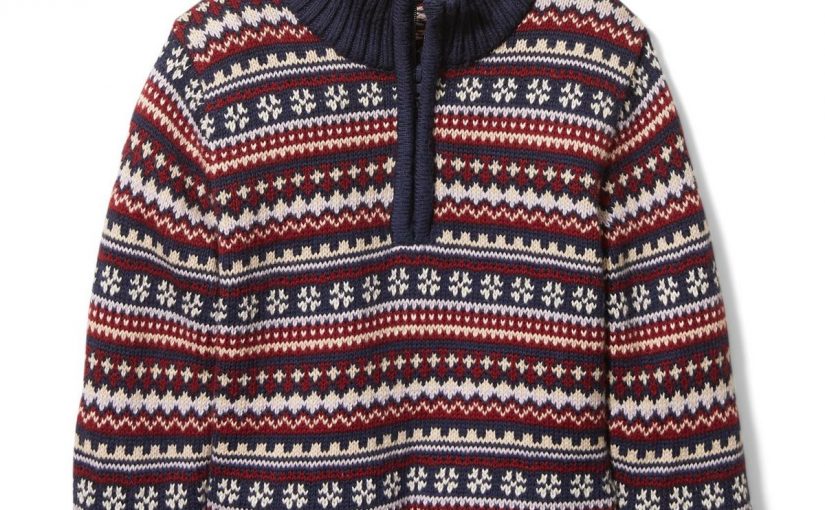 Fair Isle Half-zip Sweater