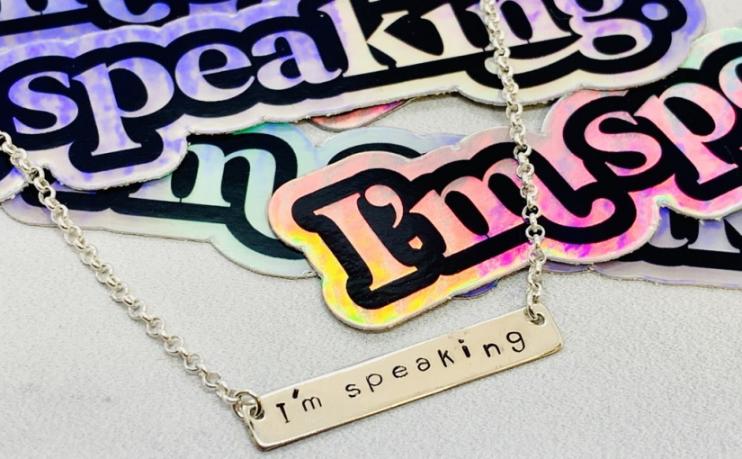 Handmade “I’m Speaking” Sterling Silver Necklace