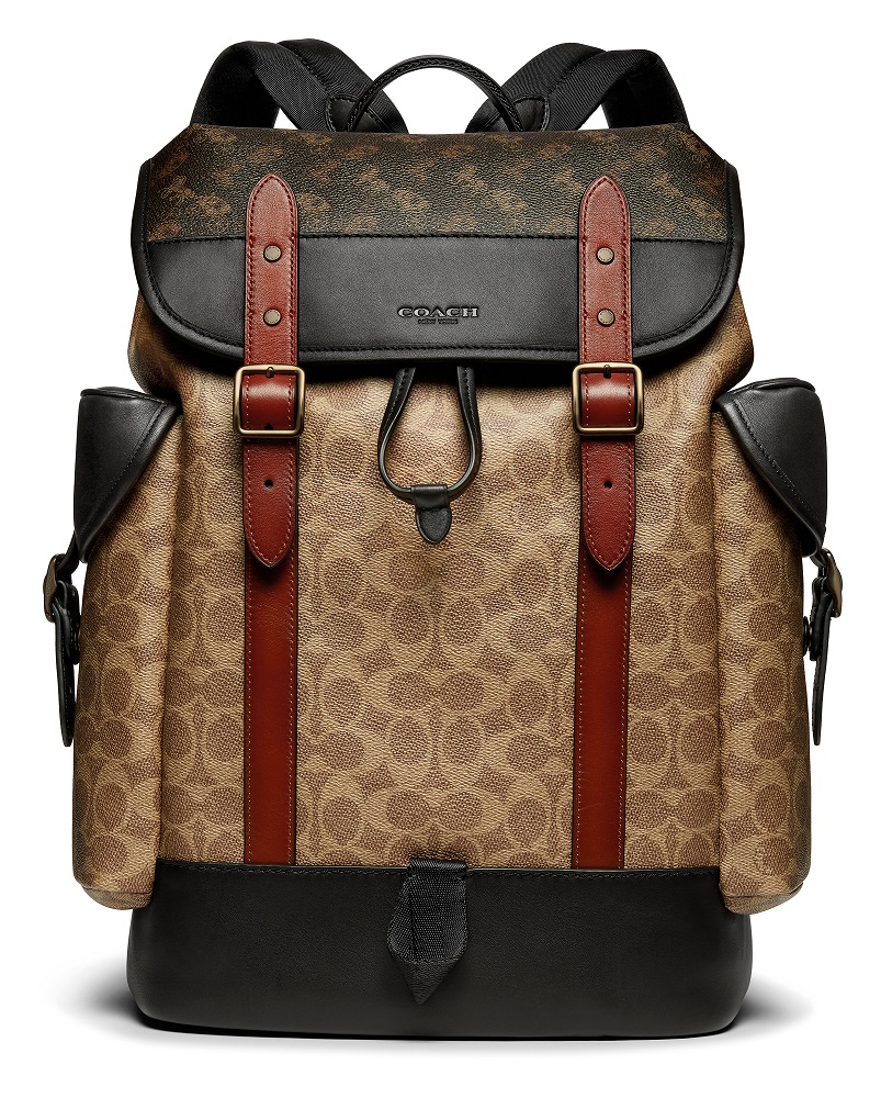 Hitch Backpack In Signature Canvas With Horse And Carriage Print Open to All