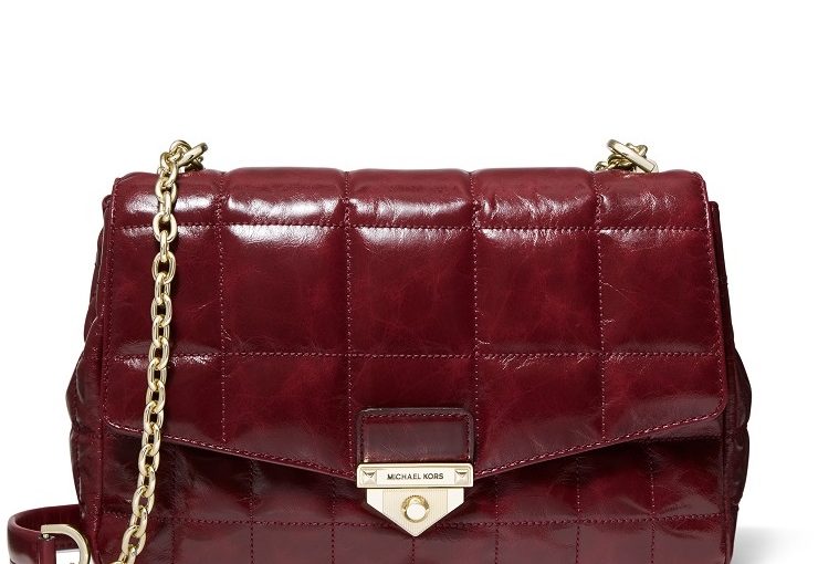 Soho Extra-Large Quilted Crinkled Leather Shoulder Bag