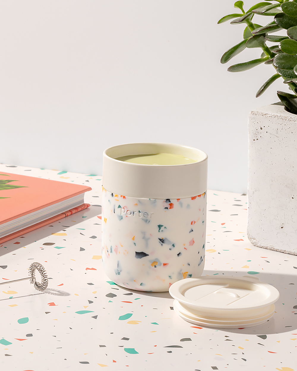 Cream Terrazzo Porter Mug