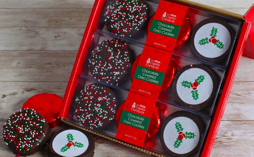 Holiday Chocolate Covered Oreo Gift Box