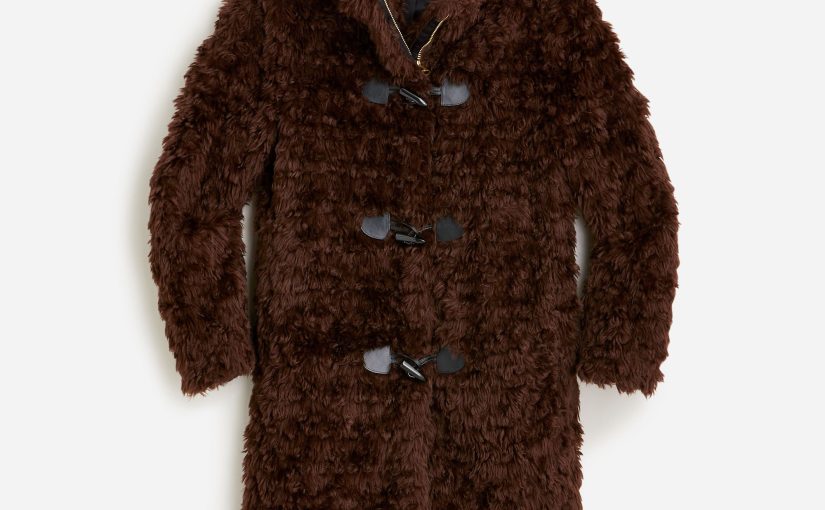 Collection Toggle Topcoat in Faux Sherpa