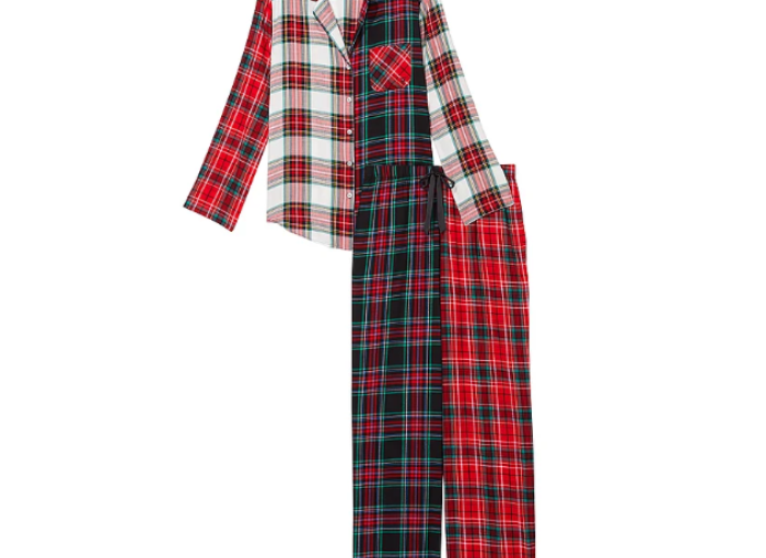 Flannel Long Pajama Set