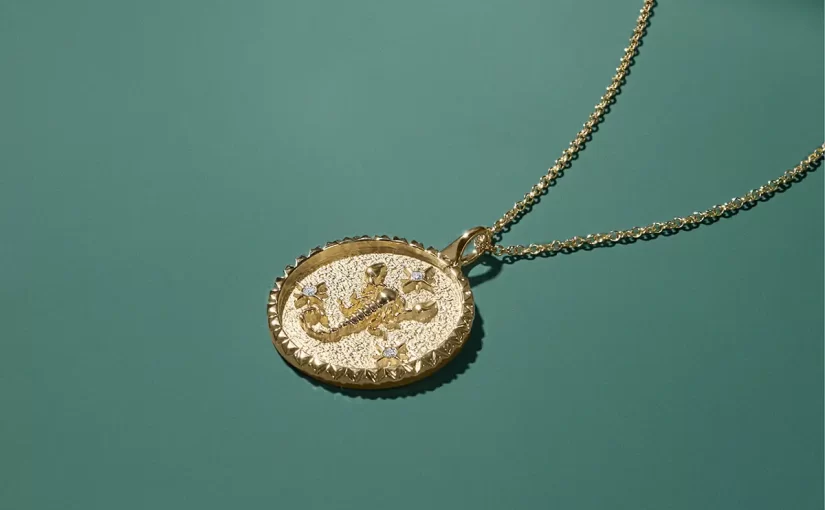 Scorpio Zodiac Diamond Pendant