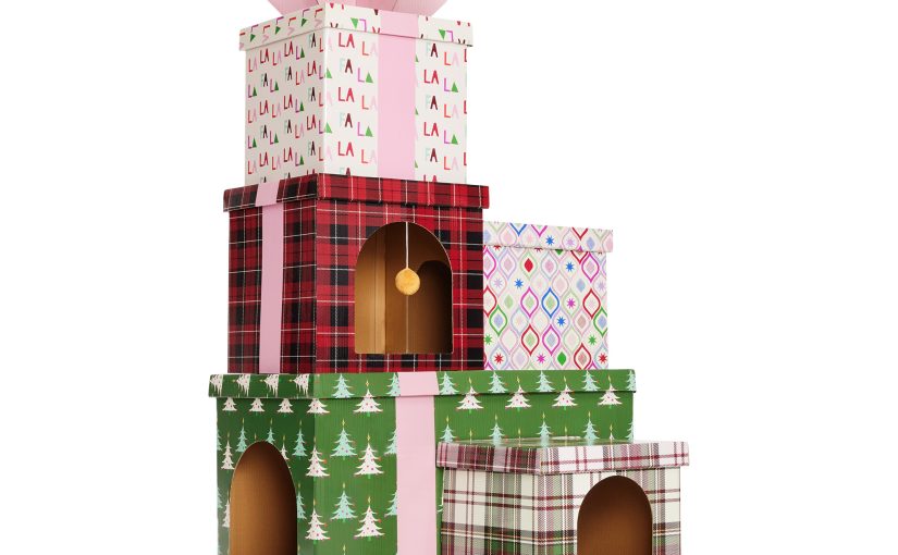 Merry Makings Cat Present Scratch House