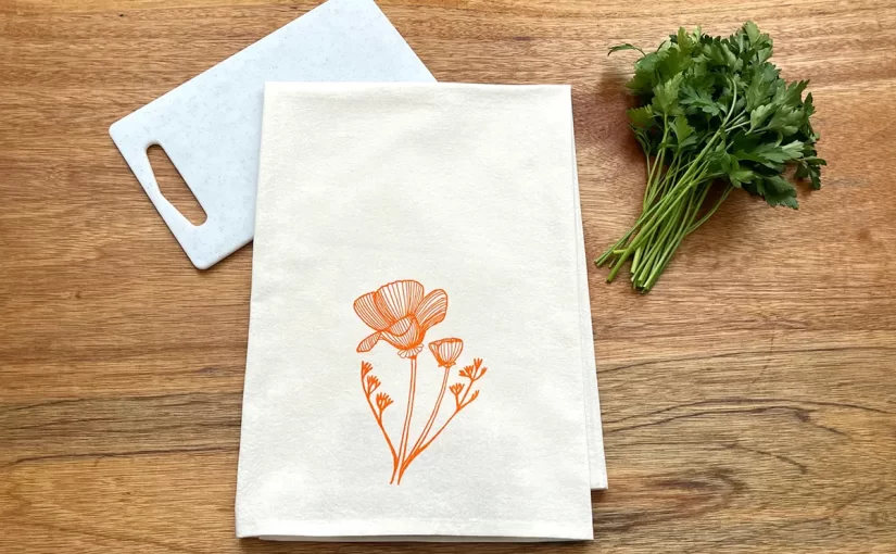 Poppy Dish Towel